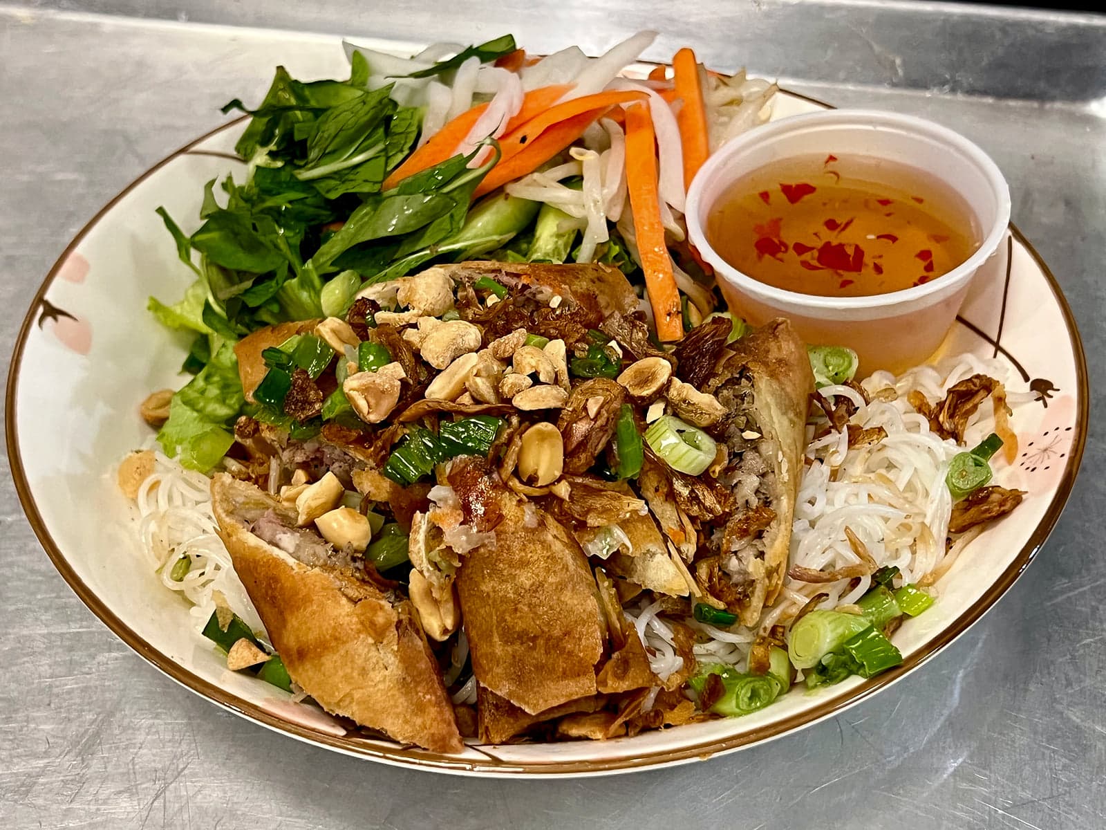 Deep Fried Egg Rolls Vermicelli